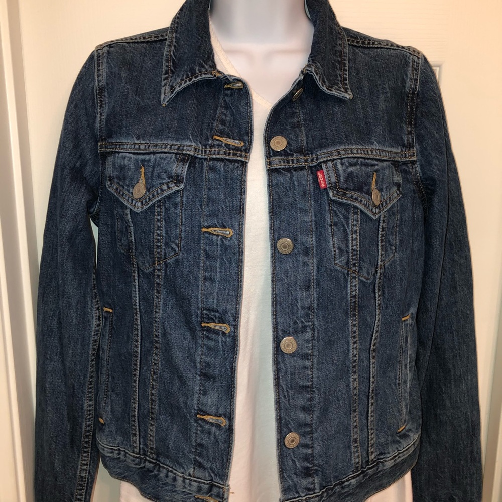 Levi’s dark wash denim jacket